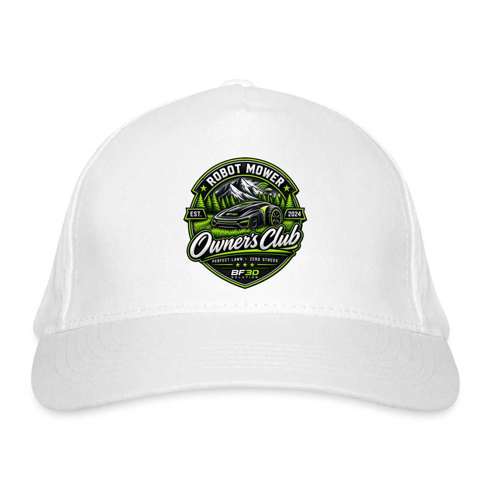 Organic Baseball Cap - white