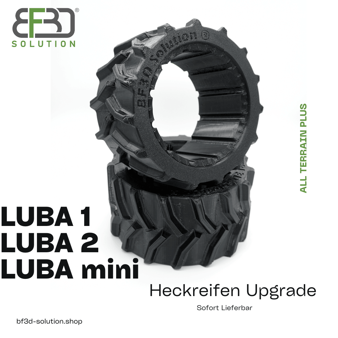 BF3D Heckreifen für Mammotion ® Luba 2 und mini AWD Gummiprofil All Terrain Plus Reifen - BF3D Solution