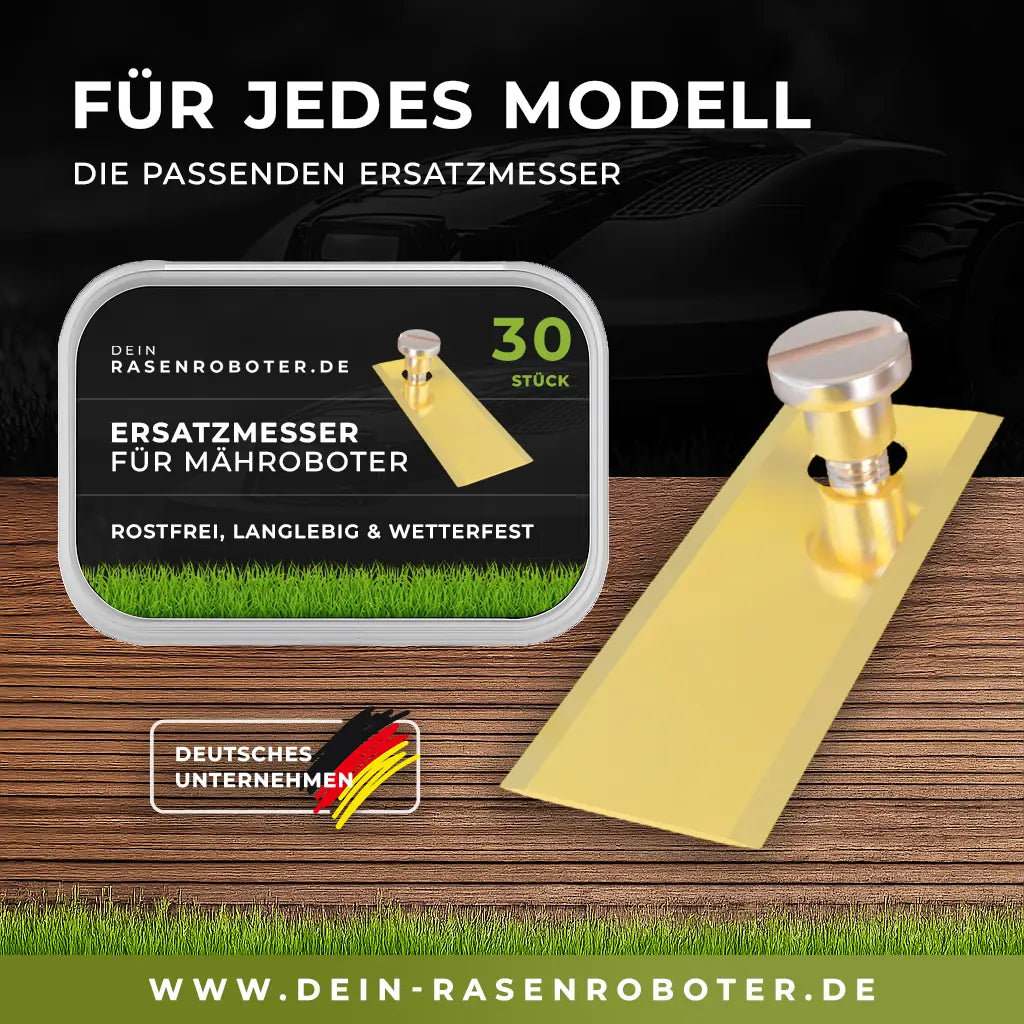 30x Titan Messer für ECHO Robotics | Gold-Edition 0,6mm