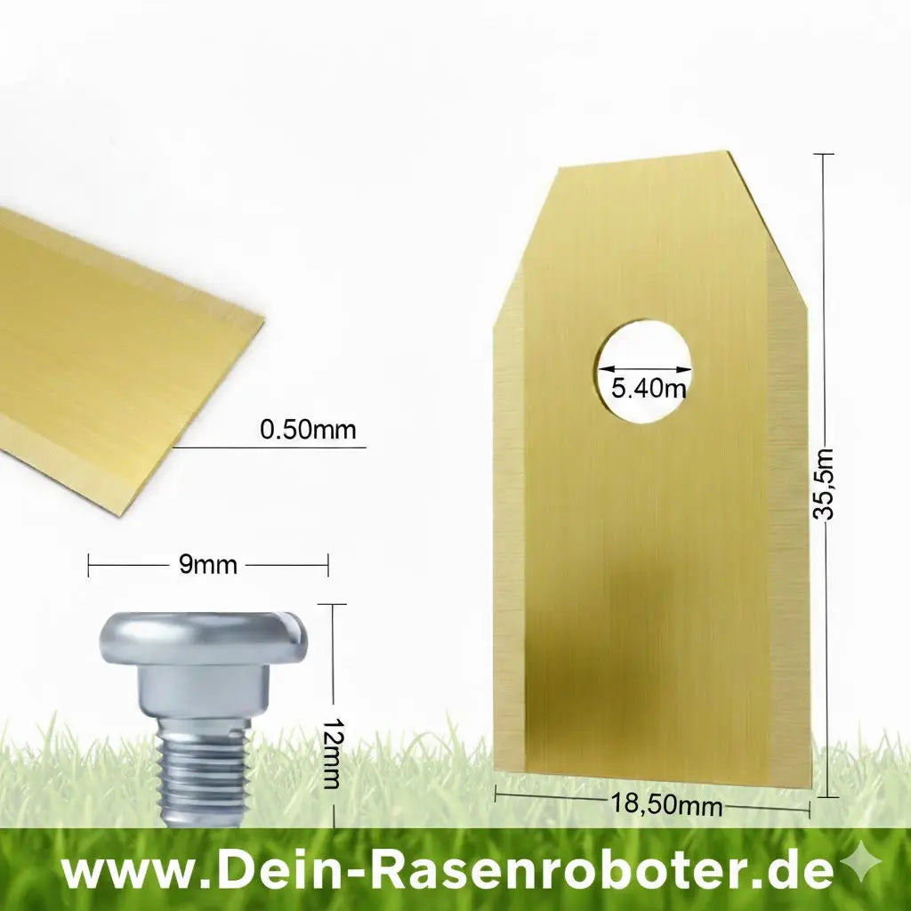 30x Premium Titan Ersatzklingen für Segway Navimow | High-Performance | inkl. Schrauben