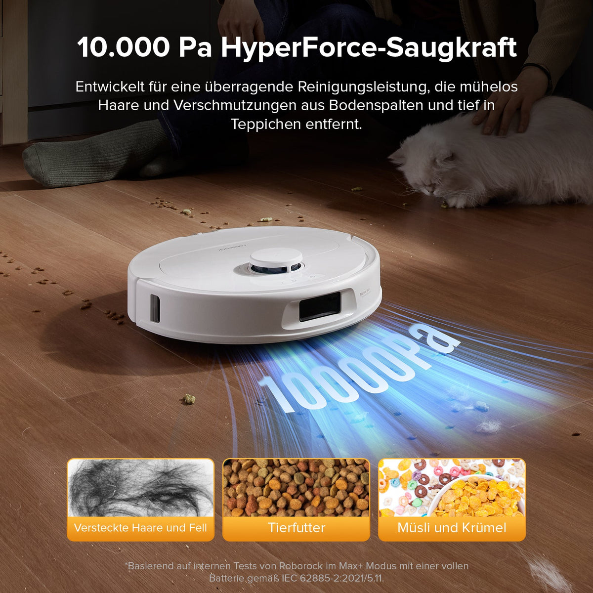 Roborock QV 35S Set Saug- & Wischroboter | 10.000 Pa, Multifunktions-Dock