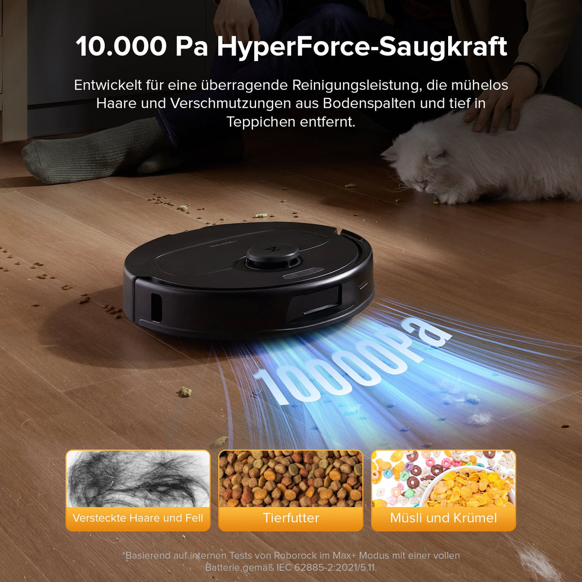 Roborock QV 35S Set Saug- & Wischroboter | 10.000 Pa, Multifunktions-Dock