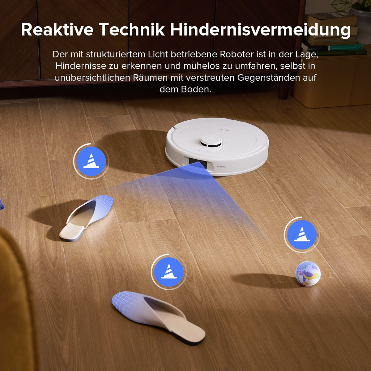 Roborock QV 35S Set Saug- & Wischroboter | 10.000 Pa, Multifunktions-Dock