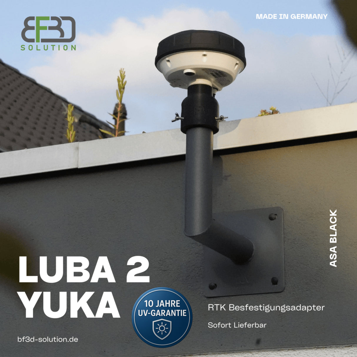 RTK Adapter für Mammotion ® Luba 2 AWD u. Yuka für SAT Wandhalter -RTK Befestigung / Halter - Zubehör