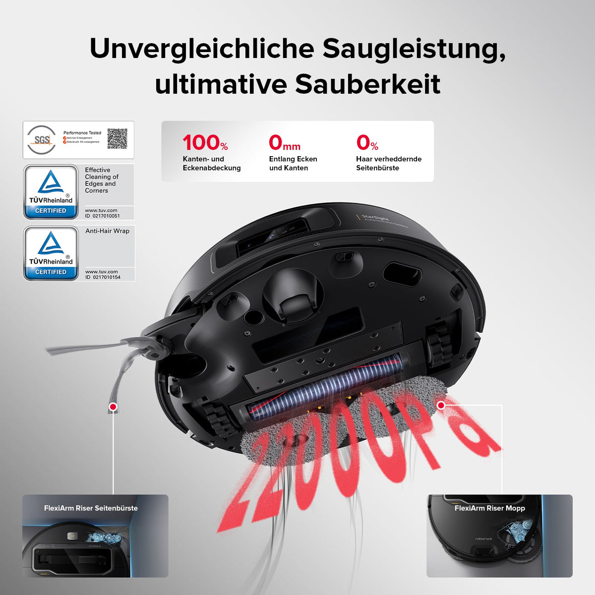 Roborock Saros Z70 Saug- & Wischroboter | 22.000 Pa, OmniGrip Arm
