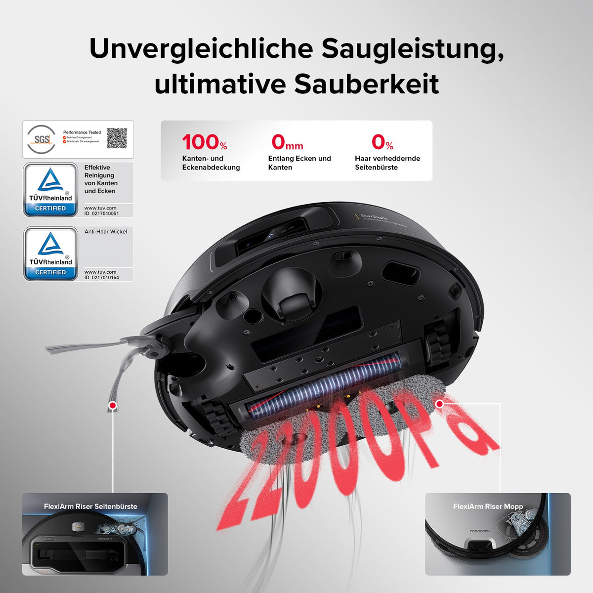 Roborock Saros Z70 Saug- & Wischroboter | 22.000 Pa, OmniGrip Arm