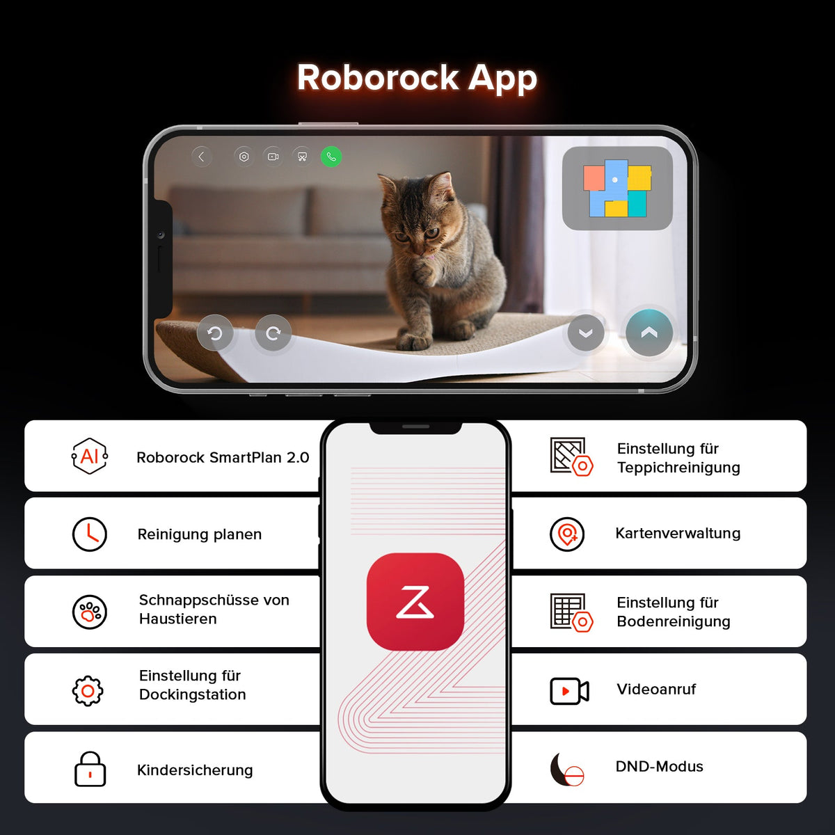 Roborock Saros 10R Saug- & Wischroboter | StarSight 2.0, Ultra-Slim