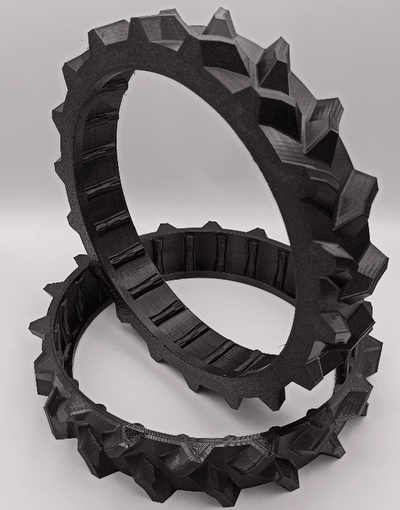 BF3D Radprofil für WORX ® L1500 L2000 L800 Landroid Gummi All Terrain FLEXIBEL - BF3D Solution