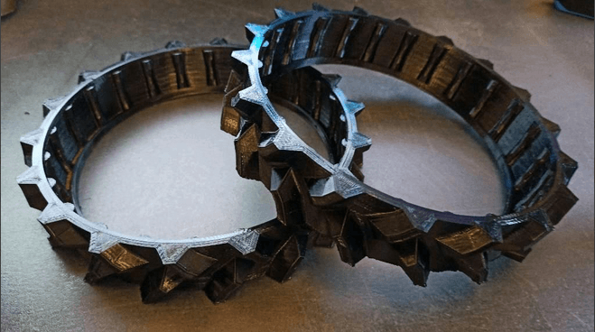 BF3D Radprofil für WORX ® L1500 L2000 L800 Landroid Gummi All Terrain FLEXIBEL - BF3D Solution