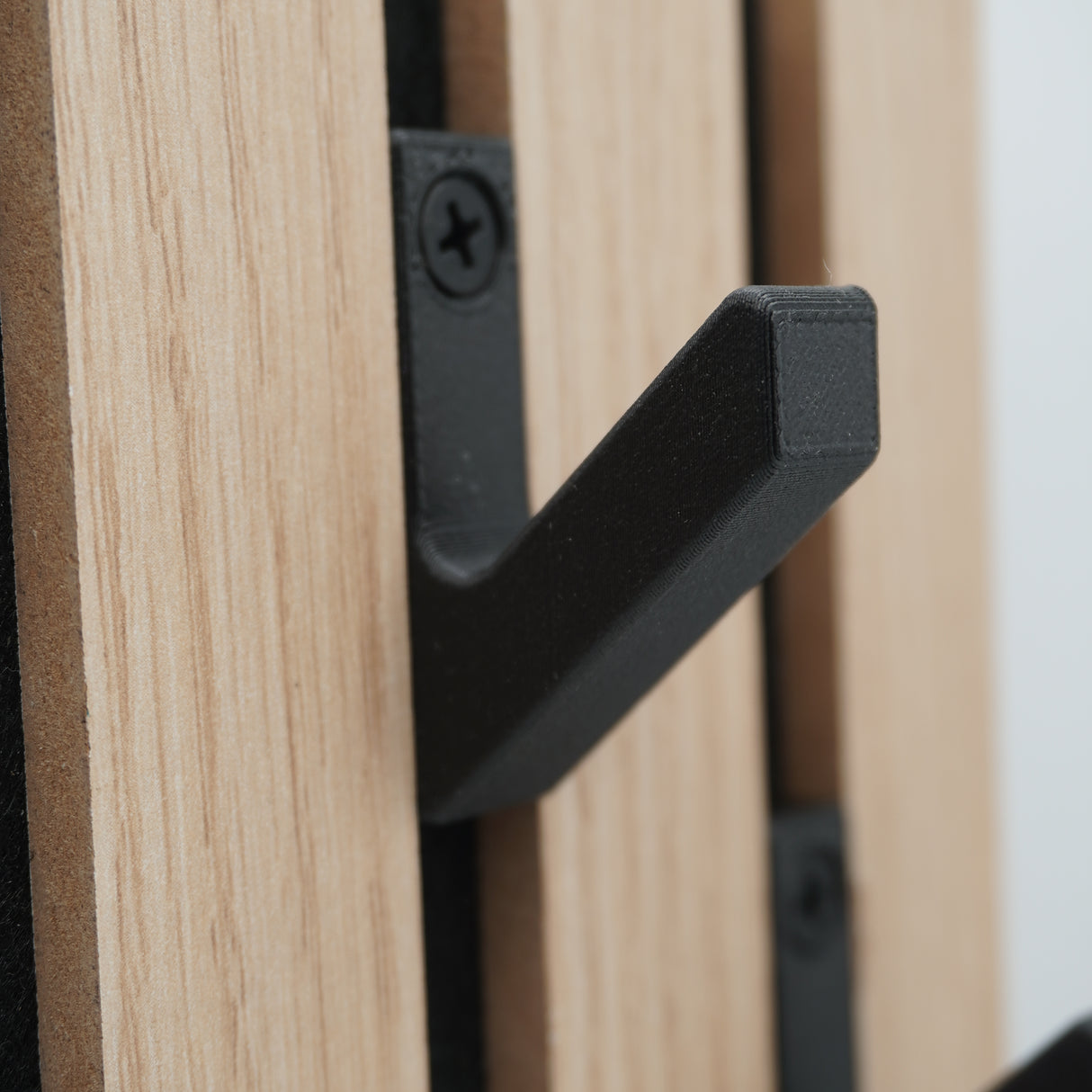 3er-Set Garderobenhaken für Momento / Denpanels Akustik Paneele - 13mm inkl. Schrauben