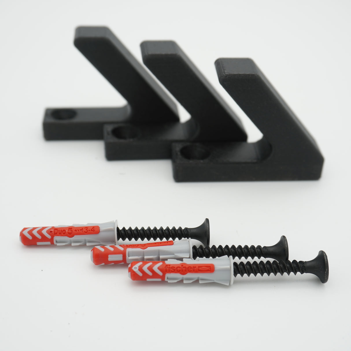 3er-Set Garderobenhaken für Momento / Denpanels Akustik Paneele - 13mm inkl. Schrauben