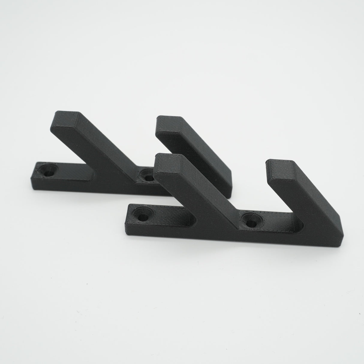 2er-Set Doppel-Garderobenhaken für Momento / Denpanels Akustik Paneele - 13mm inkl. Schrauben