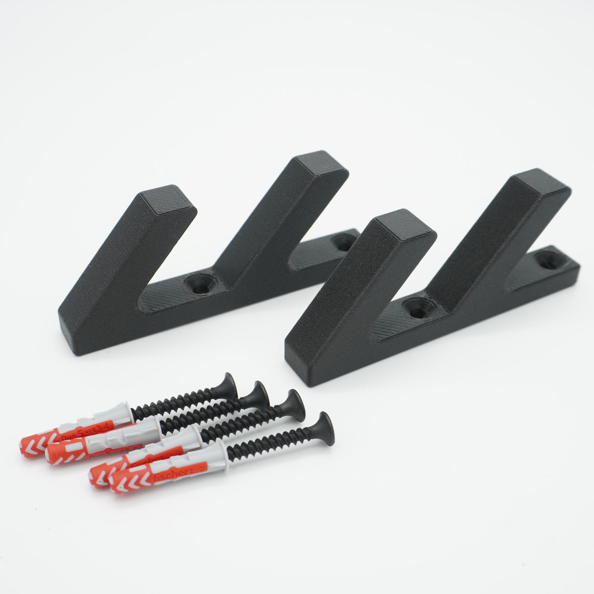 2er-Set Doppel-Garderobenhaken für Momento / Denpanels Akustik Paneele - 13mm inkl. Schrauben