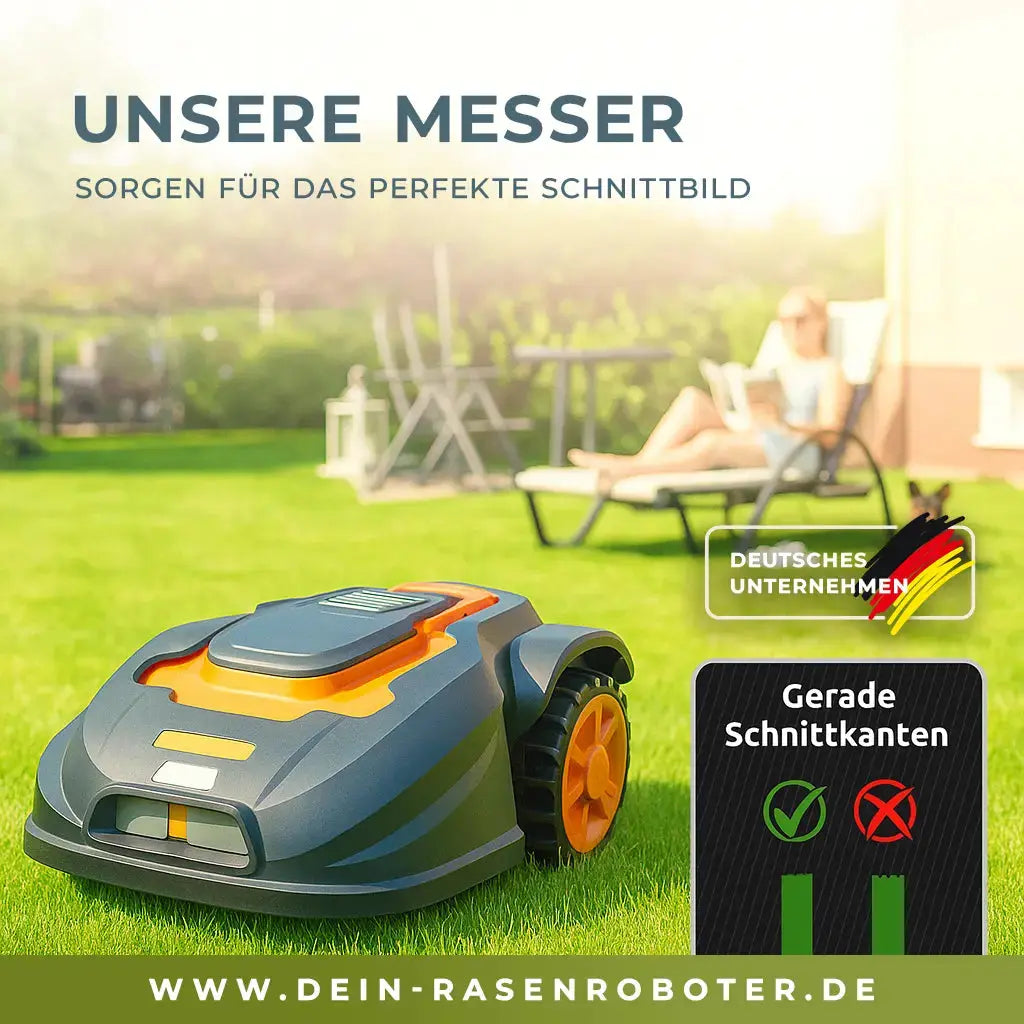 30x Premium Titan Ersatzmesser für Sunseeker X3 | X3 Plus | L22 | L26 RTK | Gold-Edition