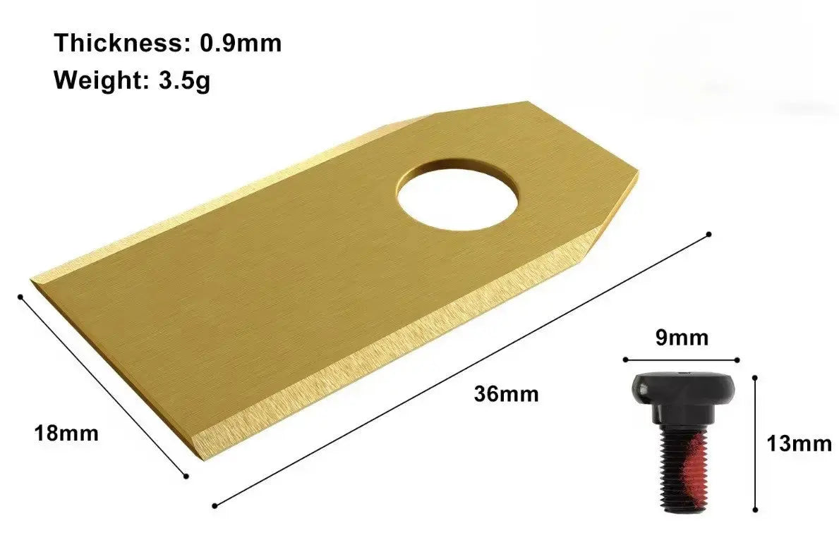 30x Premium Titan Ersatzmesser für Sunseeker X3 | X3 Plus | L22 | L26 RTK | Gold-Edition