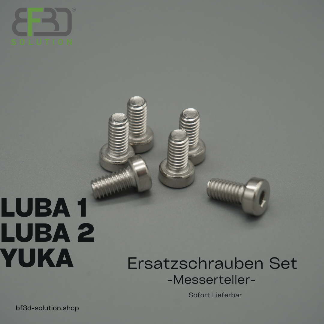 6x Schrauben (VA) für Messerteller – kompatibel mit Mammotion ® LUBA & YUKA Mährobotern/Rasenrobotern