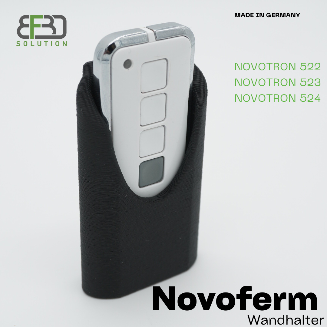 Wandhalterung für Novoferm ® Handsender Novotron Fernbedienung - Halterung -Zubehör BF3D Solution