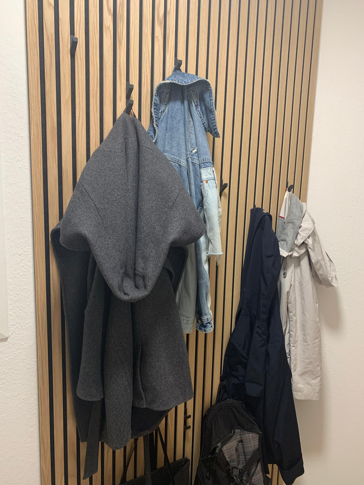 3er-Set Garderobenhaken für Momento / Denpanels Akustik Paneele - 13mm inkl. Schrauben