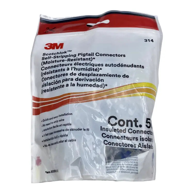 50x Kabelverbinder Original 3M Scotchlock 314 wasserdicht
