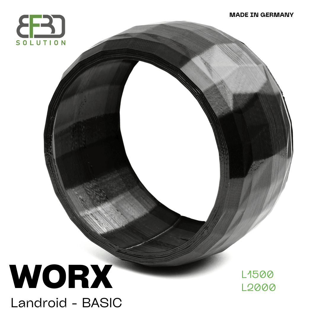 BF3D Radschutz Satz für WORX ® Landroid für Frontrad L1500 L2000 Mähroboter! FLEXIBEL - BF3D Solution