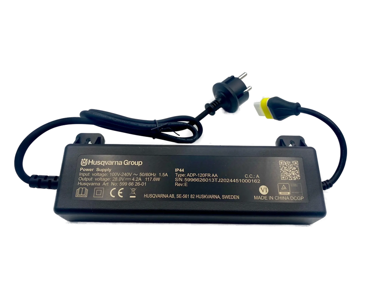 Husqvarna® Ersatzteil Netzadapter / Trafo / Netzgerät / Netzteil für Ladestation mit 28 Volt, 1,15 A Leistung Dein-Rasenroboter.de