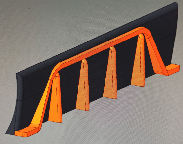 Diffusor für WORX ® Landroid L1000 Mähroboter Heckdiffusor -Tuning - BF3D Solution