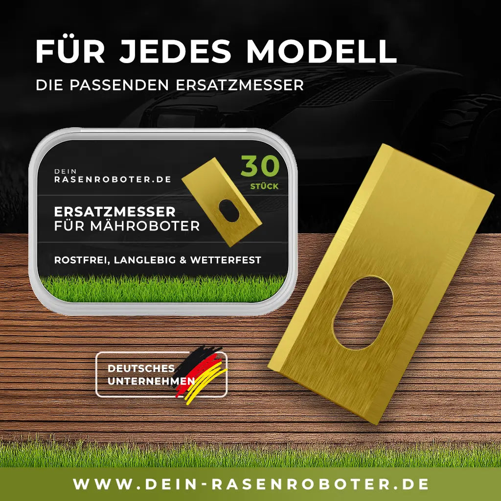 Titanklingen für Dreame & Mova | Alle Modelle | 0,90 mm Dein-Rasenroboter.de