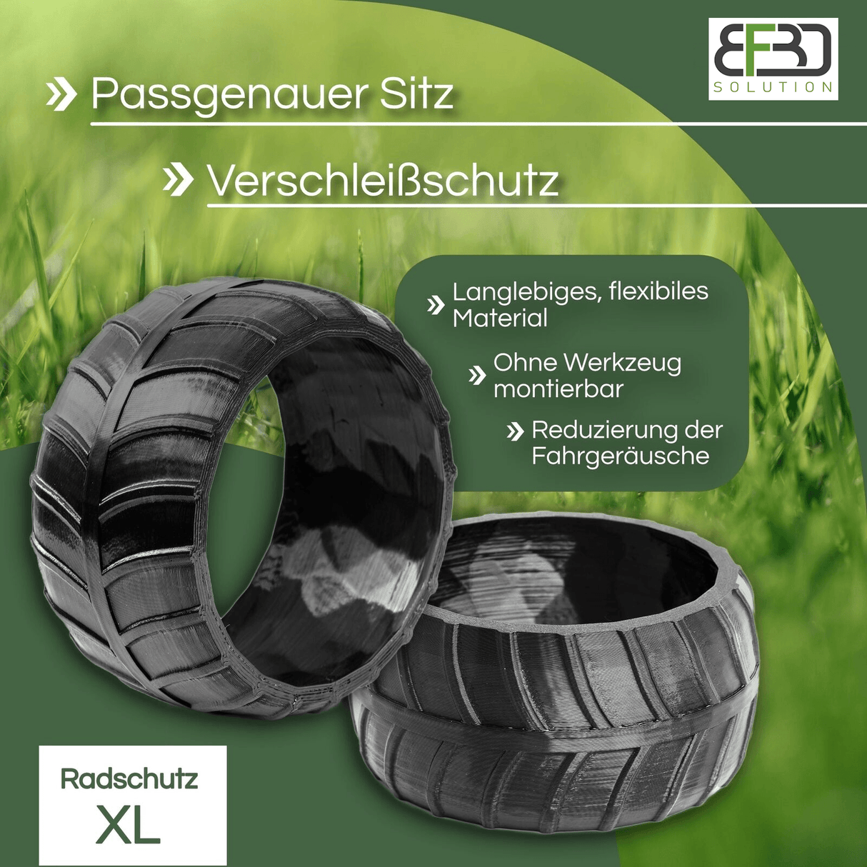 Radschutz XL für Gardena Frontrad Sileno Life City Minimo! Profil! Tuning! - BF3D Solution