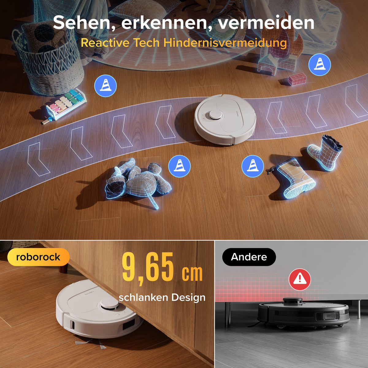 Roborock Qrevo S Pro Saug- & Wischroboter | 18.500 Pa, All-in-One Dock