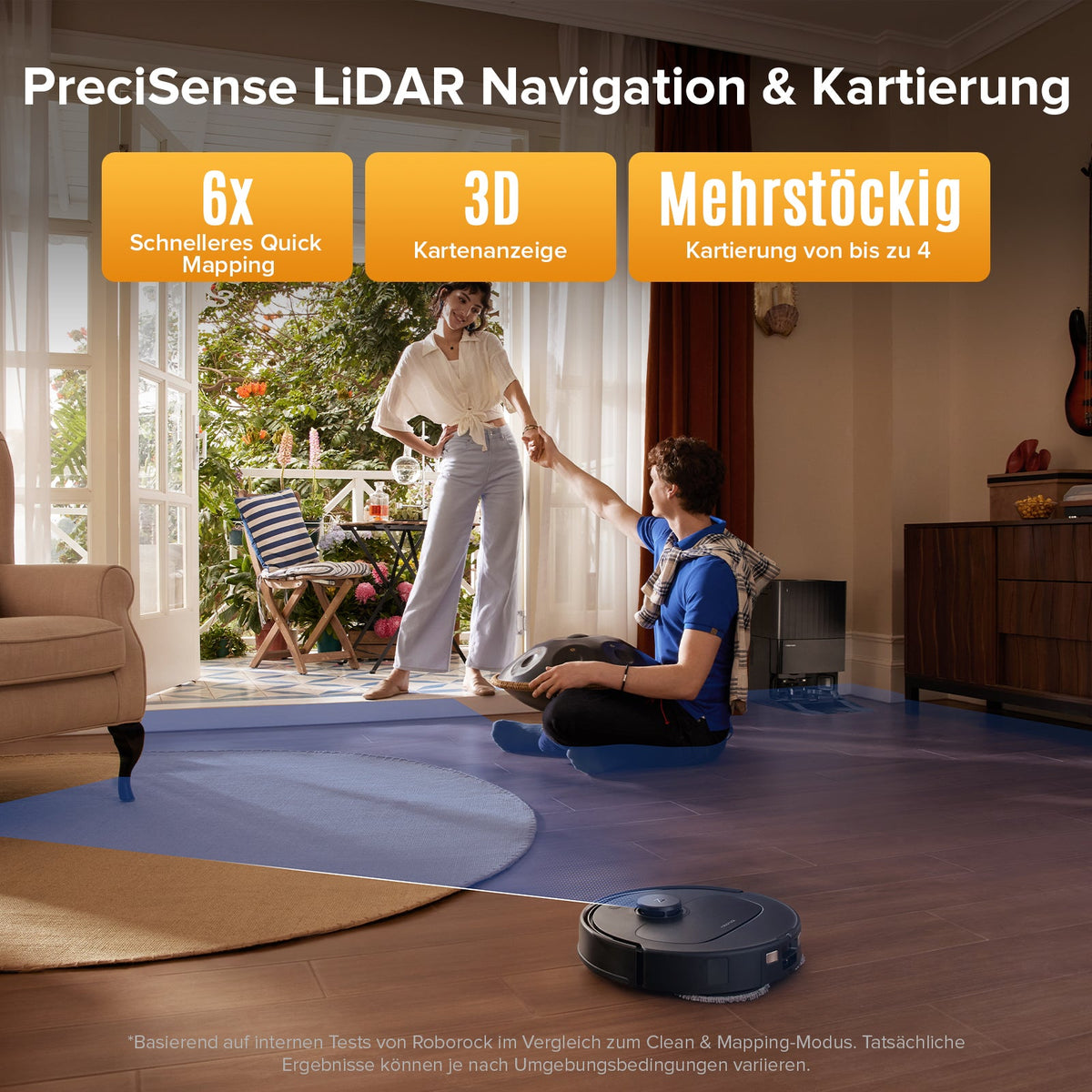 Roborock QV 35S Saug- & Wischroboter | 10.000 Pa, All-in-One Dock Roborock Deutschland Official Site