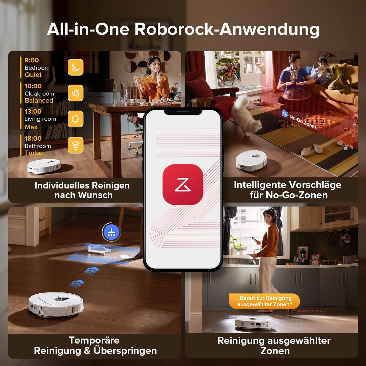 Roborock QV 35S Saug- & Wischroboter | 10.000 Pa, All-in-One Dock Roborock Deutschland Official Site