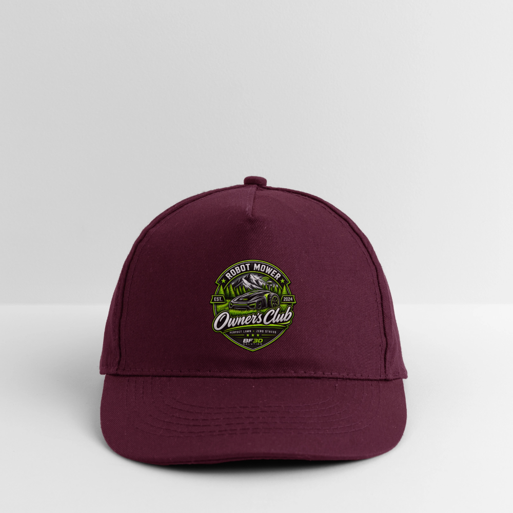 Organic Baseball Cap - burgundy