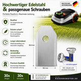 30 Edelstahl Ersatzklingen / Ersatzmesser Klingen Segway Mähroboter