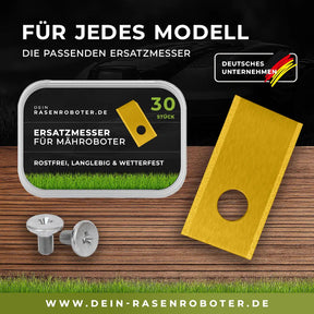 30x Titan Messer für Parkside Smart PAMRS 1000 A1 | Gold Edition Dein-Rasenroboter.de