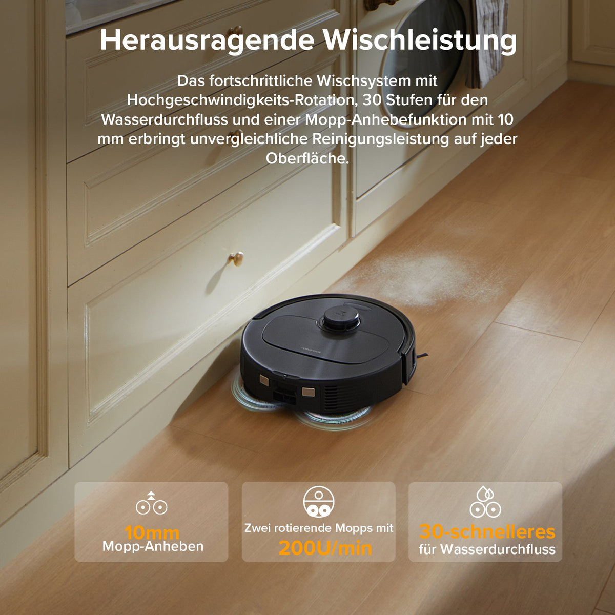 Roborock QV 35A Set Saug- & Wischroboter | 8.000 Pa, All-in-One Dock