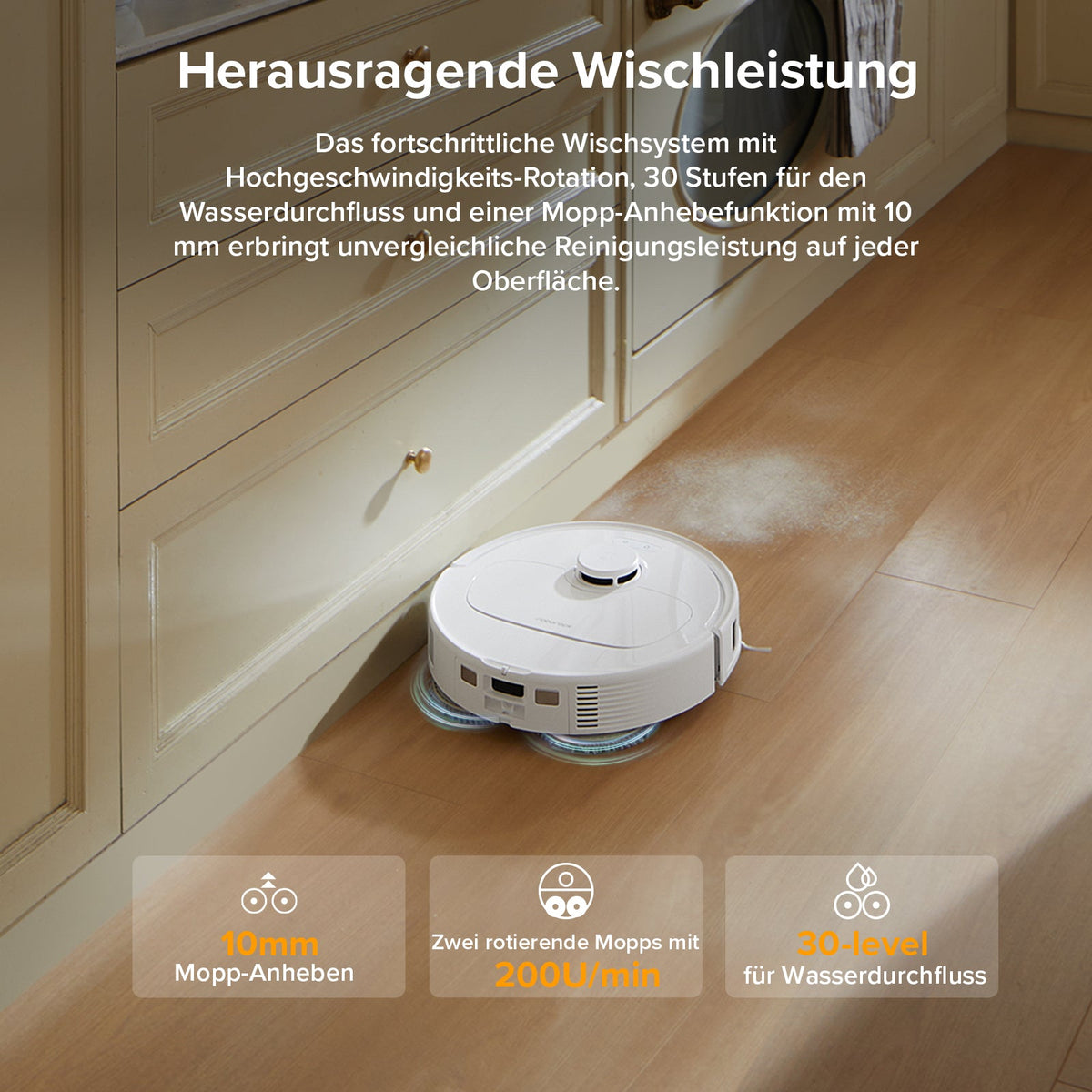 Roborock QV 35A Set Saug- & Wischroboter | 8.000 Pa, All-in-One Dock