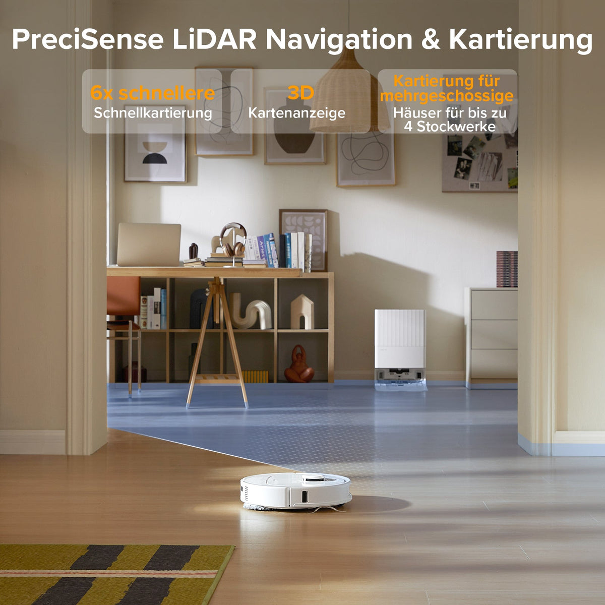 Roborock QV 35A Saug- & Wischroboter | 8.000 Pa, All-in-One Dock