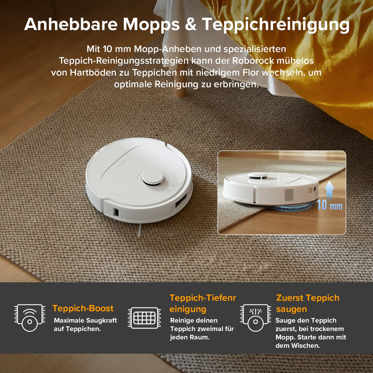 Roborock QV 35A Set Saug- & Wischroboter | 8.000 Pa, All-in-One Dock