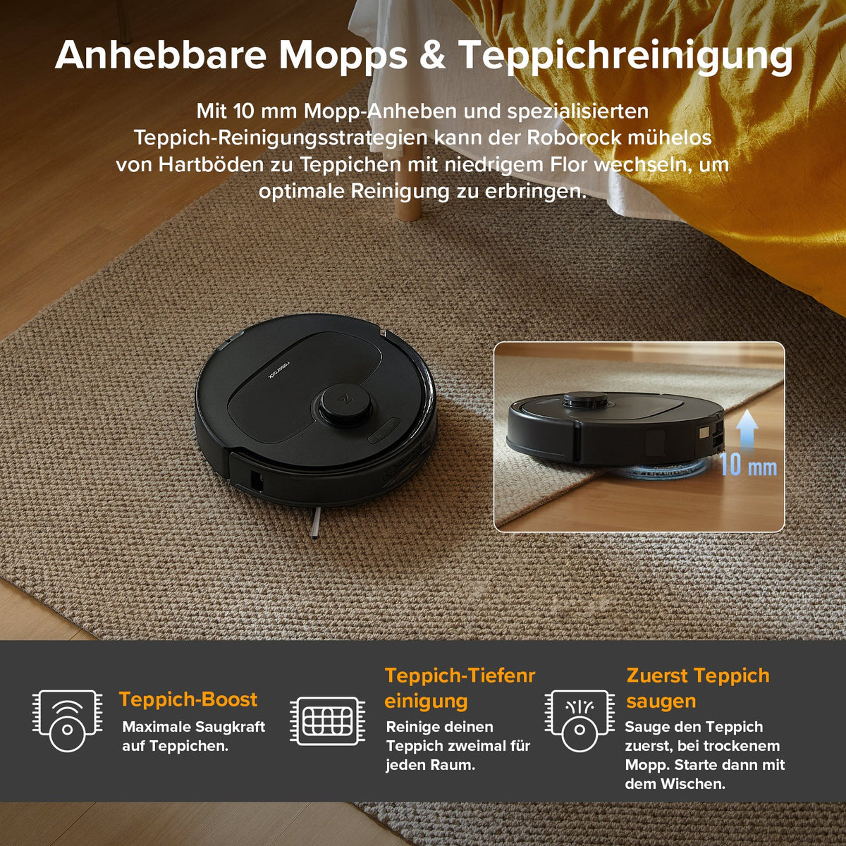 Roborock QV 35A Saug- & Wischroboter | 8.000 Pa, All-in-One Dock