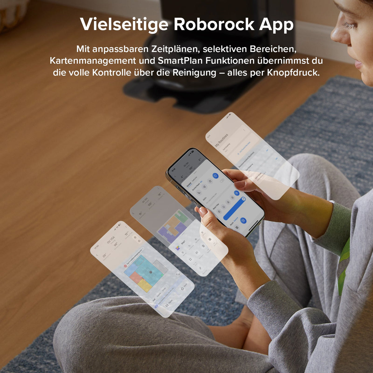 Roborock QV 35A Saug- & Wischroboter | 8.000 Pa, All-in-One Dock