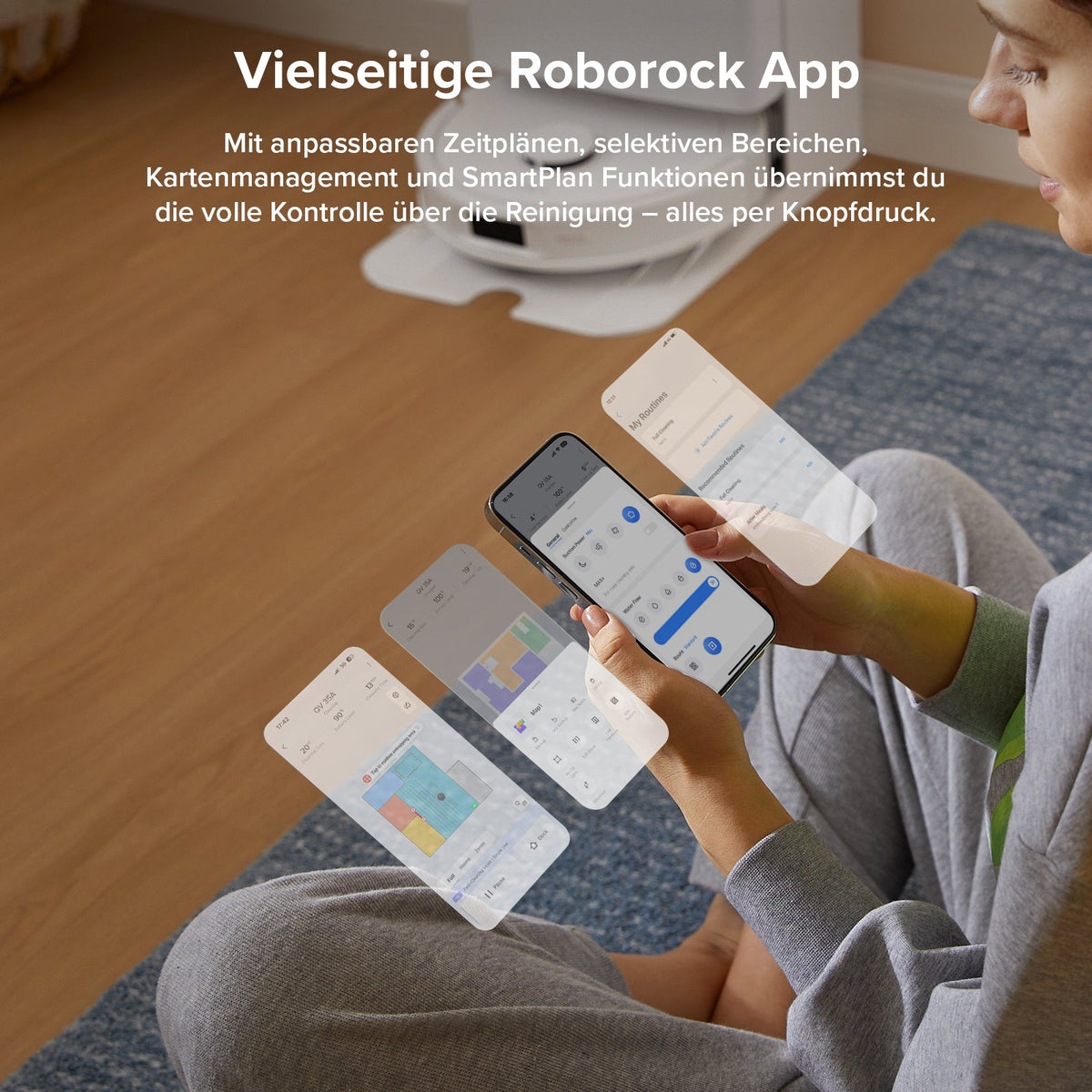 Roborock QV 35A Saug- & Wischroboter | 8.000 Pa, All-in-One Dock