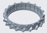 BF3D Radprofil für WORX ®  L1500 L2000 L800 Landroid Gummi All Terrain FLEXIBEL - BF3D Solution