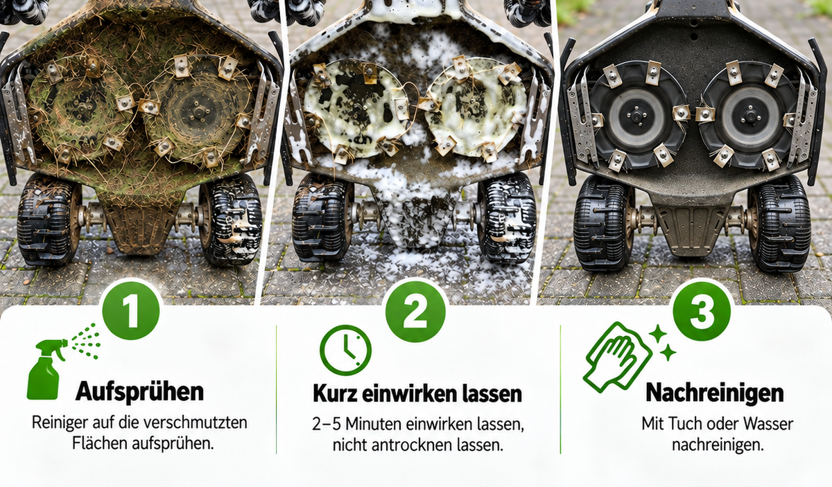 BF3D MowClean Spezialreiniger für Mähroboter & Gartengeräte | 500 ml BF3D Solution