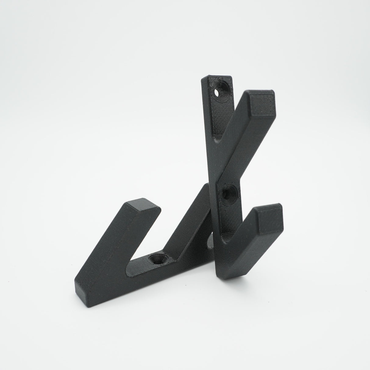 2er-Set Doppel-Garderobenhaken für Momento / Denpanels Akustik Paneele - 13mm inkl. Schrauben