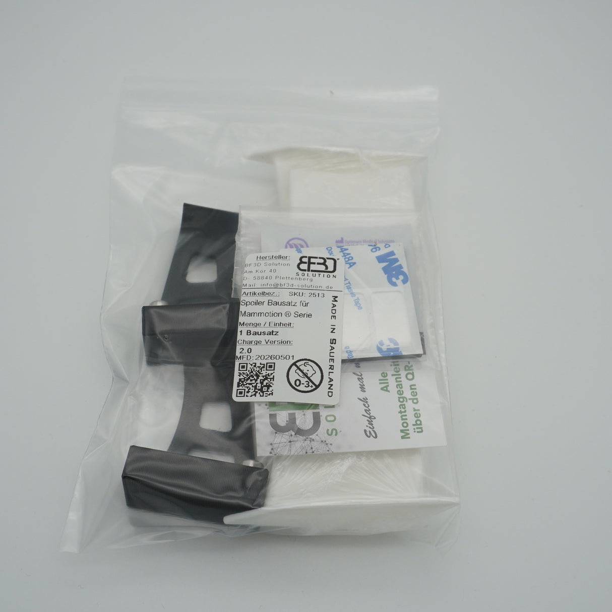 Mammotion Luba 1 / Luba 2 / Luba 3 – Spoiler Bausatz – BF3D Solution – Tuning‑Kit BF3D Solution