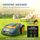 Edelstahl Ersatzklingen Segway Navimow X430E-AWD + X450E-AWD – 30 Stück Dein-Rasenroboter.de