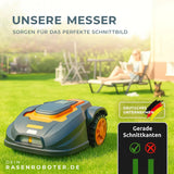 30 Edelstahl Ersatzmesser - Klingen für SUNTEK SRM2025 + SRM2060 Mähroboter Dein-Rasenroboter.de