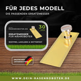 30 rostfreie Titan Ersatz-Messer-Klingen für ECHO Robotics TM-2050 Mähroboter inkl. Schrauben