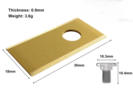 30x Titan Messer für Parkside City Smart PAMRC 250 A1 | Gold Edition Dein-Rasenroboter.de