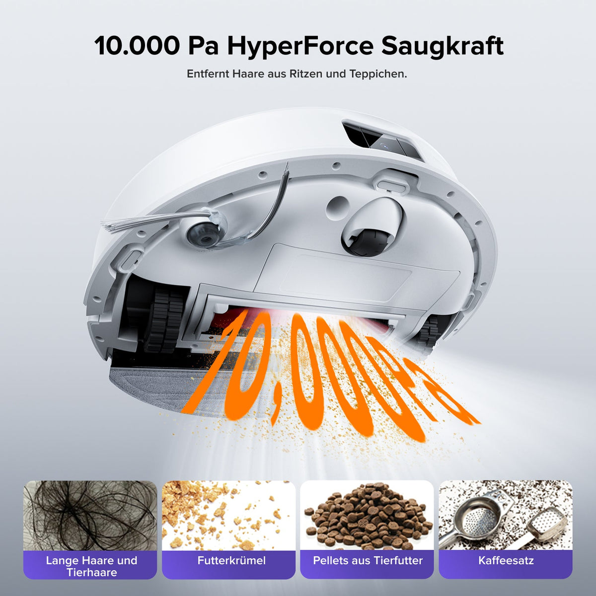 Roborock Q10 S5+ Saug- & Wischroboter | 10.000 Pa, Absaugstation